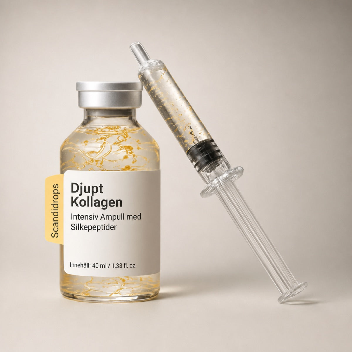 Scandidrops Djupt Kollagen — intensiv ampull med silkepeptider