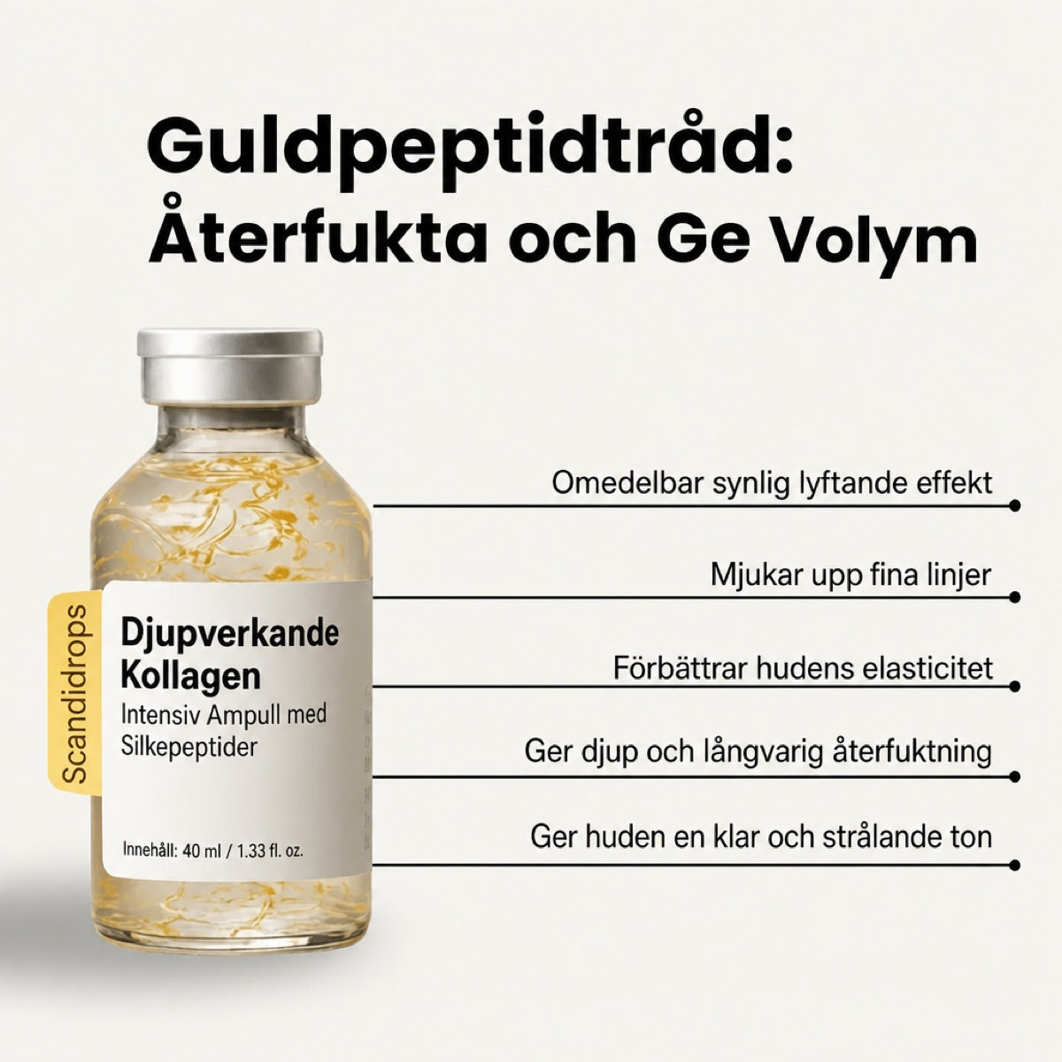 Gyllene silkestrådar i ampullen